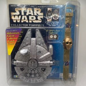 STAR WARS Collector Time Piece C-3PO Time Watch w/ Millenium Falcon Watch Case
